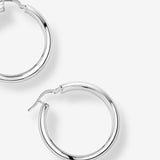 Round Cut Cubic Zirconia in 925 Sterling Silver Earrings 4