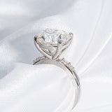 Stunning 4.50 CT Cushion Cut Moissanite Engagement Ring with Pave Design 5
