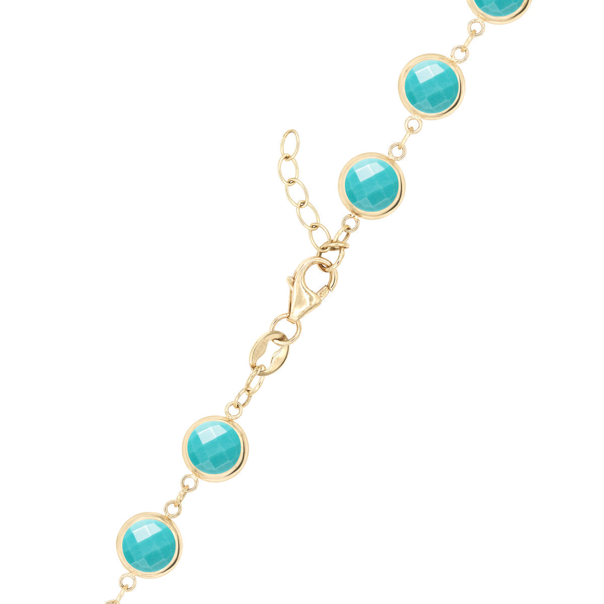 14.4 TCW Round Topaz Lab Made Diamond- December Birthstone Bracelet 4