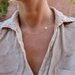 0.25 TCW Round Citrine Lab Made Diamond- November Birthstone Necklace 7