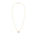 0.36 TCW Round Ruby Lab Made Diamond- July Birthstone Necklace 5