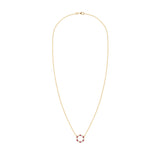 0.36 TCW Round Ruby Lab Made Diamond- July Birthstone Necklace 5