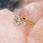 Stunning 2.0 CT Oval Moissanite Engagement Ring with Cluster Design 5