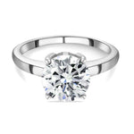 Round Cut Solitaire Style  Cubic Zirconia in 925 Sterling Silver Jewelry 1