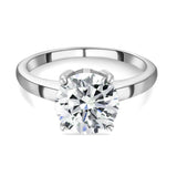 Round Cut Solitaire Style  Cubic Zirconia in 925 Sterling Silver Jewelry 1