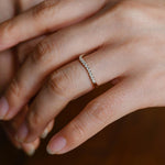 Stunning 0.3 TCW Round Moissanite Stones Half Eternity Wedding Band 4