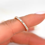 Stunning 0.67 CT Round & Baguette Moissanite Stones Vintage Wedding Band 5