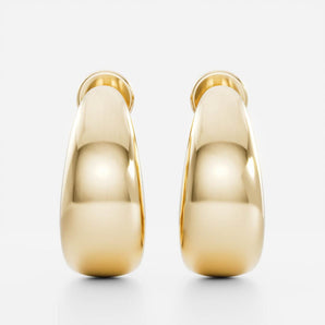 Statement Hoop Earrings in Gold