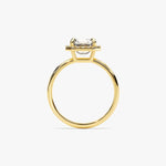 Stunning 1.0-2.0 CT Asscher Moissanite Engagement Ring with Halo Design 3