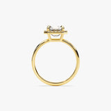 Stunning 1.0-2.0 CT Asscher Moissanite Engagement Ring with Halo Design 3