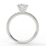 Stunning 2.11 CT Oval Moissanite Engagement Ring with Pave Design 6