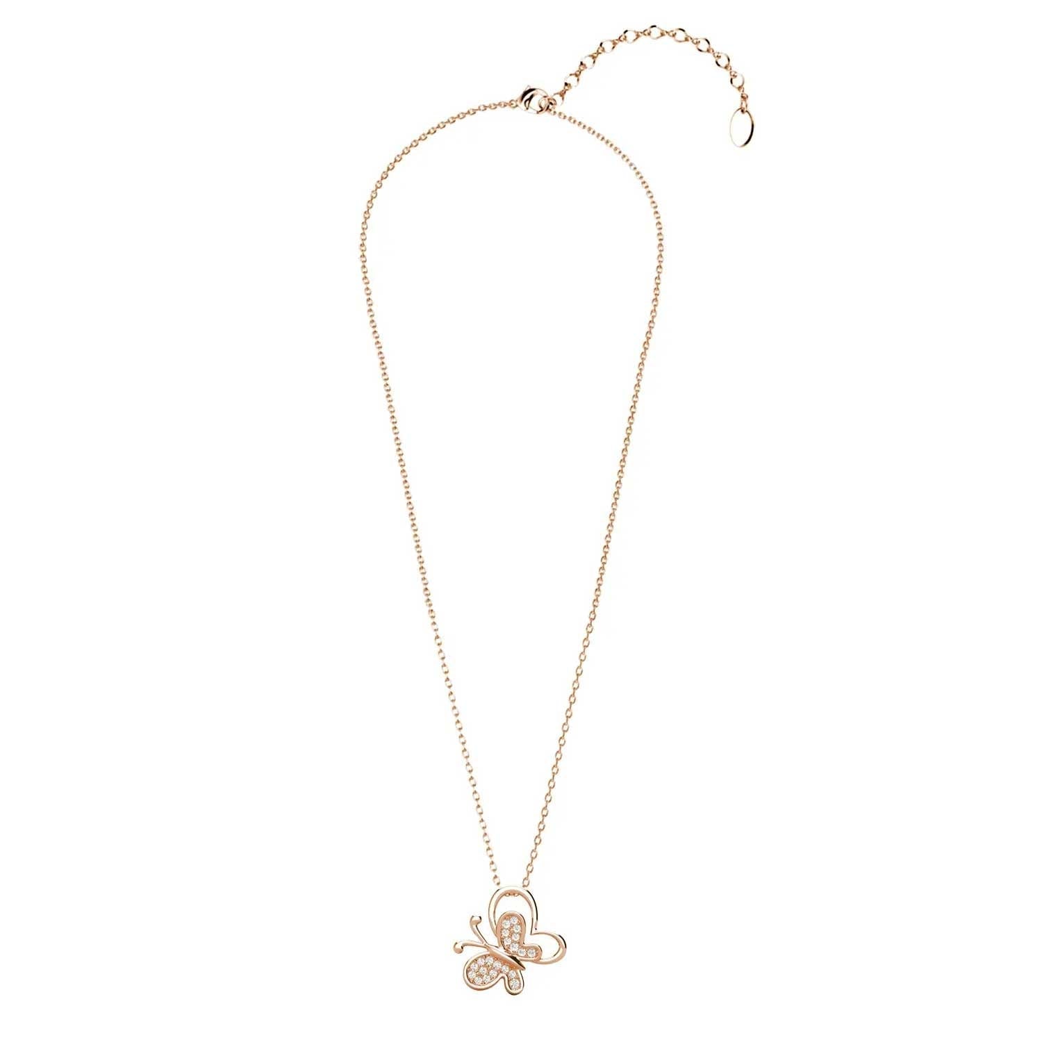 Round Cut Cubic Zirconia in 925 Sterling Silver Necklace 2