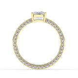 Stunning 1.0 CT Princess Moissanite Men's Wedding Band with Hidden Diamond Design 3