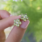 0.08 CT Round Peridot Lab Made Diamond- August Birthstone Studs 7