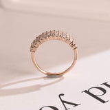Stunning 0.4 TCW Baguette & Round Moissanite Stones Half Eternity Wedding Band 8