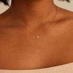 Round Cut Cubic Zirconia in 925 Sterling Silver Necklace 2