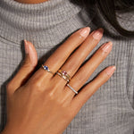 Stunning 0.05 TCW Round Moissanite Stones Linked Stones Wedding Bands 7