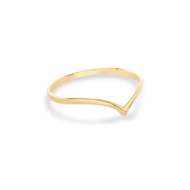 Stunning  V Shaped Metal Wedding Bands 5