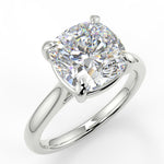 Stunning 2.80 CT Cushion Moissanite Engagement Ring with Solitaire Design 5