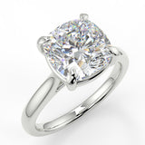 Stunning 2.80 CT Cushion Moissanite Engagement Ring with Solitaire Design 5