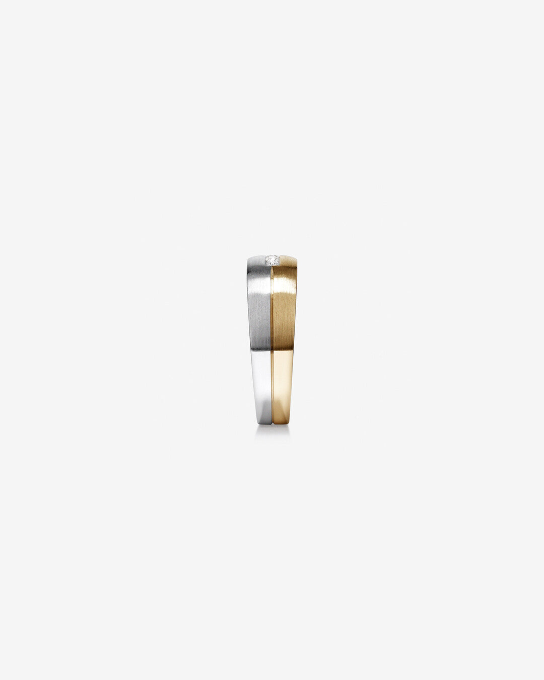 0.15 CT Round Moissanite Channel Set Men's Wedding Band in Solid Gold 3