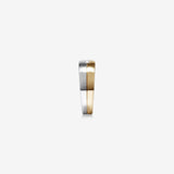 0.15 CT Round Moissanite Channel Set Men's Wedding Band in Solid Gold 3