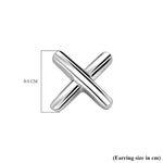 Round Cut Cubic Zirconia in 925 Sterling Silver Earrings 5