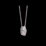Round Cut Cubic Zirconia in 925 Sterling Silver Necklace 4