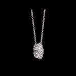 Round Cut Cubic Zirconia in 925 Sterling Silver Necklace 7