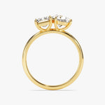 Stunning 2.50 TCW Pear & Emerald Moissanite Engagement Ring 3