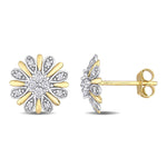 Round Cut Cubic Zirconia in 925 Sterling Silver Earrings 2