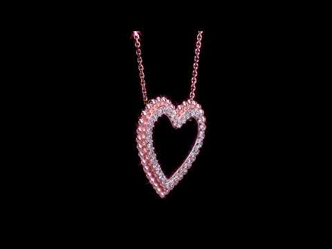 Round Cut Cubic Zirconia in 925 Sterling Silver Necklace 11