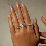 Stunning 0.3 TCW Round Moissanite Stones Twisted Wedding Band 7