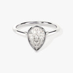 Stunning 1.0-2.0 CT Pear Moissanite Engagement Ring with Dainty Design 4