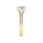 Stunning 2.0 CT Princess Moissanite Engagement Ring with Split Shank Design 3