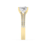 Stunning 2.0 CT Princess Moissanite Engagement Ring with Split Shank Design 3