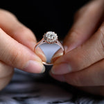 Stunning 1.0 - 2.0 CT Oval Moissanite Engagement Ring with Halo Design 4