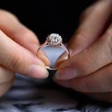 Stunning 1.0 - 2.0 CT Oval Moissanite Engagement Ring with Halo Design 4