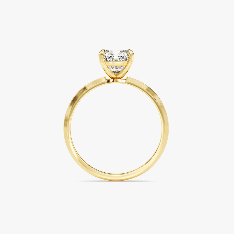 Stunning 1.0-2.0 CT Cushion Moissanite Engagement Ring with Solitaire Design 3