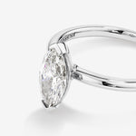 Stunning 1.25 CT Marquise Moissanite Engagement Ring Solitaire Design 3