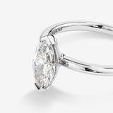 Stunning 1.25 CT Marquise Moissanite Engagement Ring Solitaire Design 3