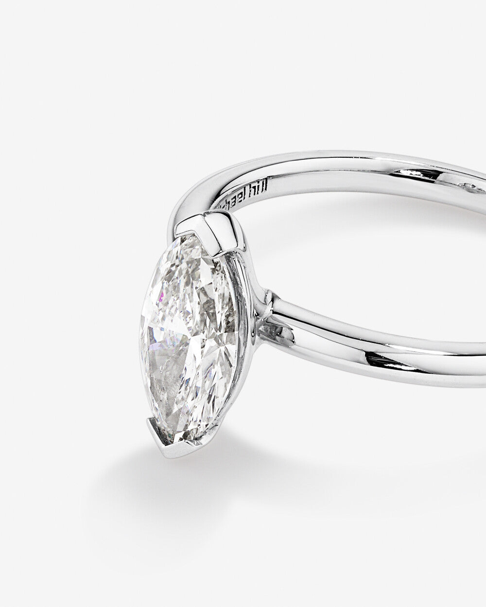 Stunning 1.25 CT Marquise Moissanite Engagement Ring Solitaire Design 3
