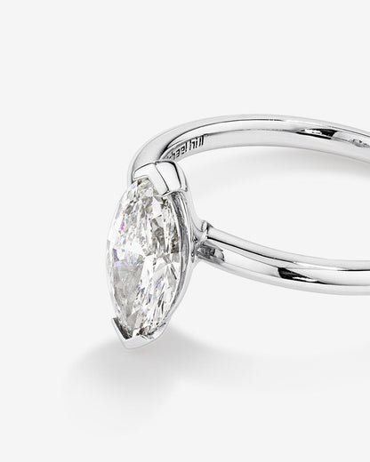 Stunning 1.25 CT Marquise Moissanite Engagement Ring Solitaire Design 3