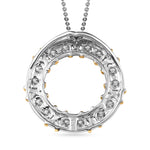 Round Cut Cubic Zirconia in 925 Sterling Silver Necklace 5