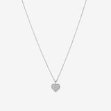 Round Cut Cubic Zirconia in 925 Sterling Silver Necklace 1