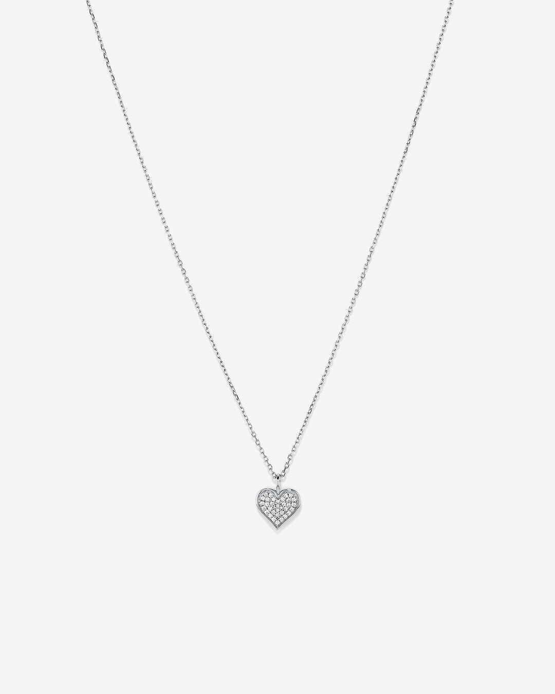 Round Cut Cubic Zirconia in 925 Sterling Silver Necklace 1