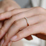Stunning 0.3 TCW Round Moissanite Stones Half Eternity Wedding Band 6