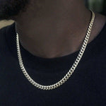 Polished Finish Cuban Silver Necklace For Him 3