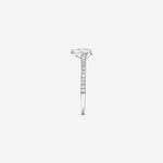 Stunning 1.20 CT Pear Moissanite Engagement Ring in Pave Designs 3