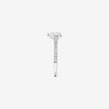 Stunning 1.20 CT Pear Moissanite Engagement Ring in Pave Designs 3